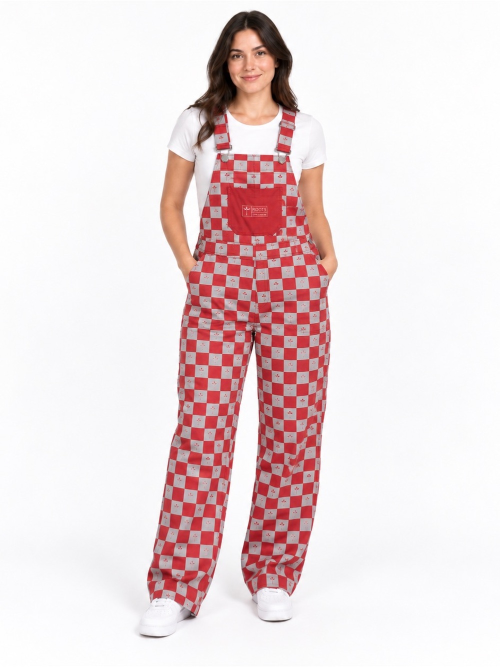 Ohio State Buckeyes Game Day Bib Overalls M Red Gray Checkered Unisex Promo New